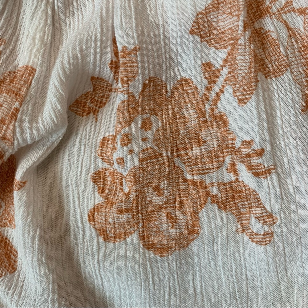 Mind Code Women’s Floral Print Off-Shoulder Ruffle To, Size Small - Picture 6 of 8